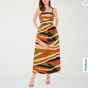 Sam and Jess Abstract Maxi Dress size petite Medium new with tag